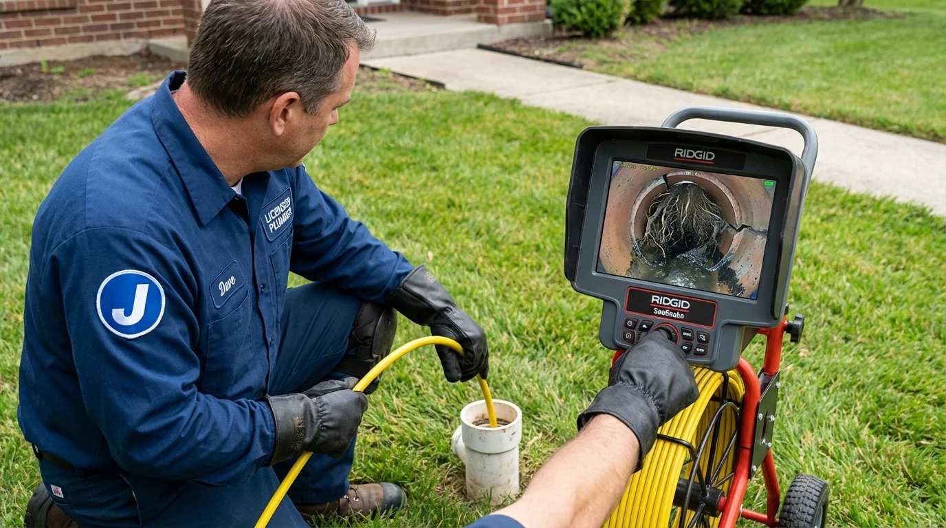 Sewer camera inspection being performed by Johns Plumbing LLC in Alamosa